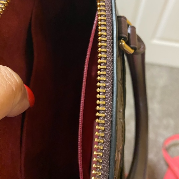 COACH F55450 MINI SIERRA SATCHEL IN SIGNATURE DEBOSSED PATENT LEATHER SOLD‼️ - Picture 4 of 15